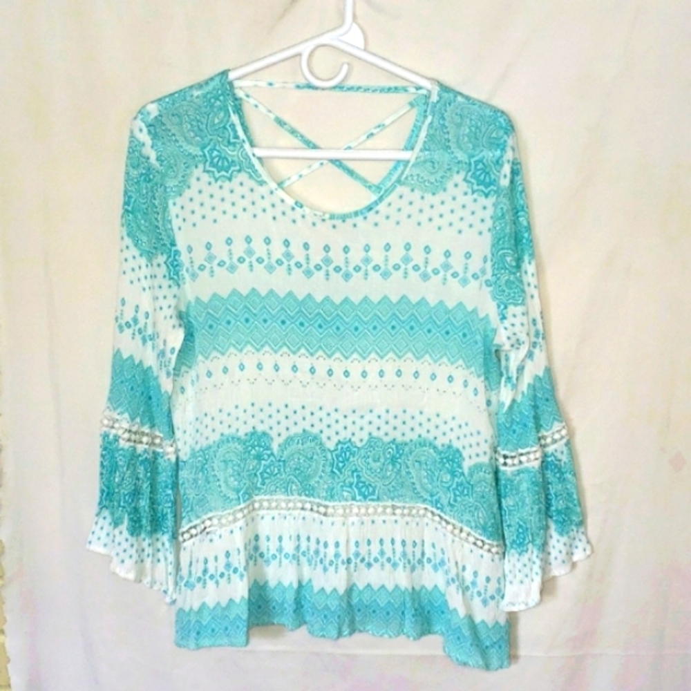 Flowy boho top XL